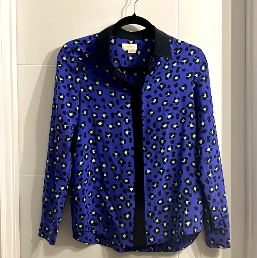 Silk Kate Spade leopard blouse